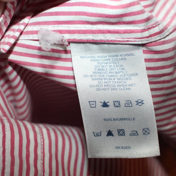 Lands End No Iron Pinpoint Oxford Size 12 - Picture 9 of 10